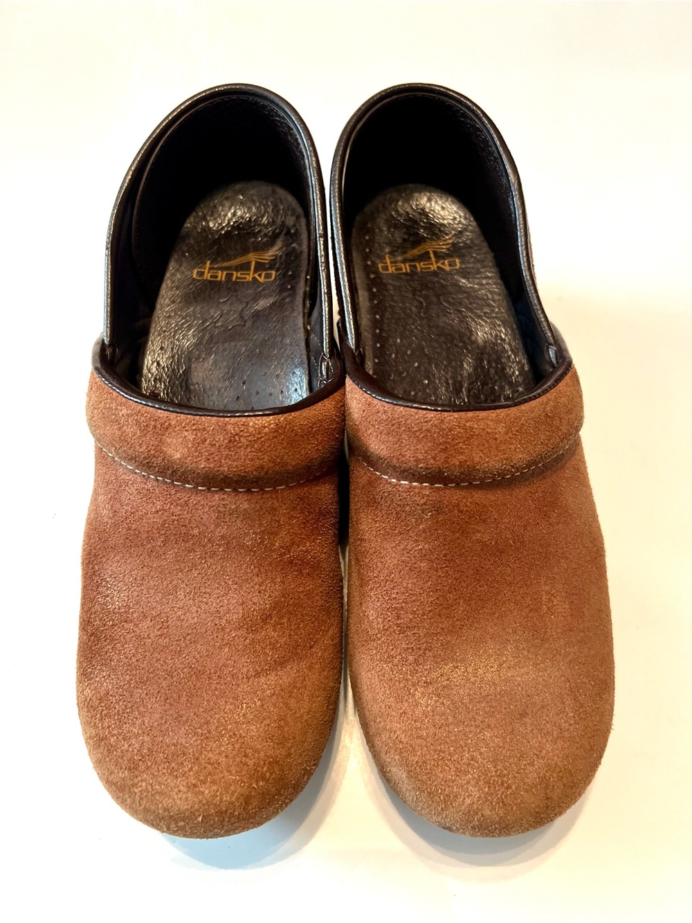 Dansko Brown Classic Comfort Rustic Suede Slip-On Clog Loafers-Size 7.5-8